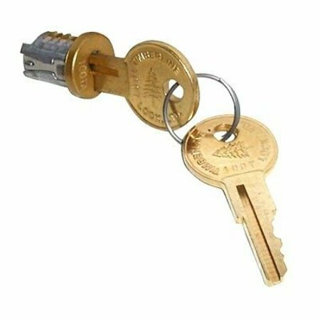 COMPX TIMBERLINE Timberline Lock Plug Old English Keyed Alike Key Number 102 LP-200-102TA